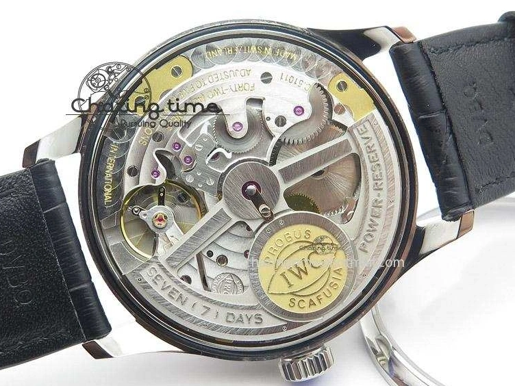 MIROTIME 0406 Portuguese Real PR IW500126 ZF 1:1 Best Edition Grey Red Dial On Black Leather Strap A52010 V Resilient 7333